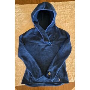 STIO Sweetwater 1/4 Zip Pullover Women's L XL Fleece Hoodie Blue Bargain
